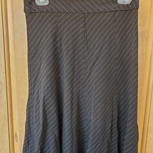 Black pinstripe skirt